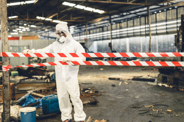Professional Infectious Disease Decontamination technician working in Strawberry, CA
